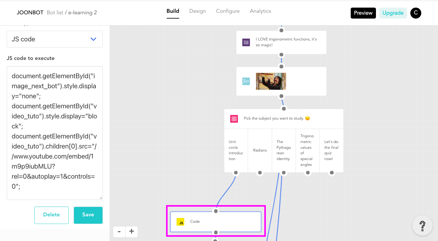 How does JavaScript block work Joonbot